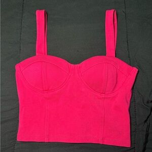 Women's Pink Bustier Top